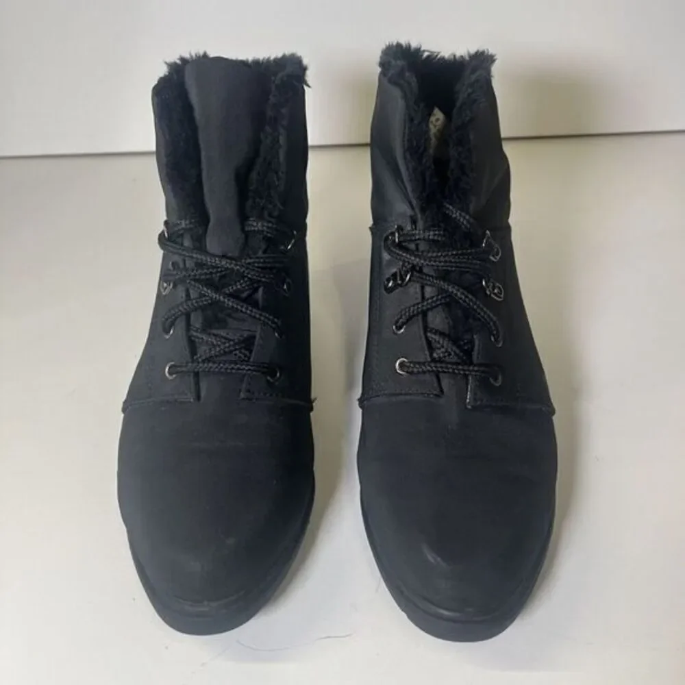 Original Rugged Outback  Womens Ankle Boots‎ Black Waterproof 8 Sherpa Grunge
